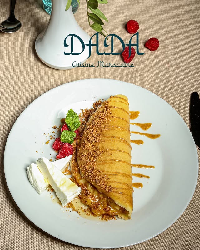 Crêpe Dada aux framboises